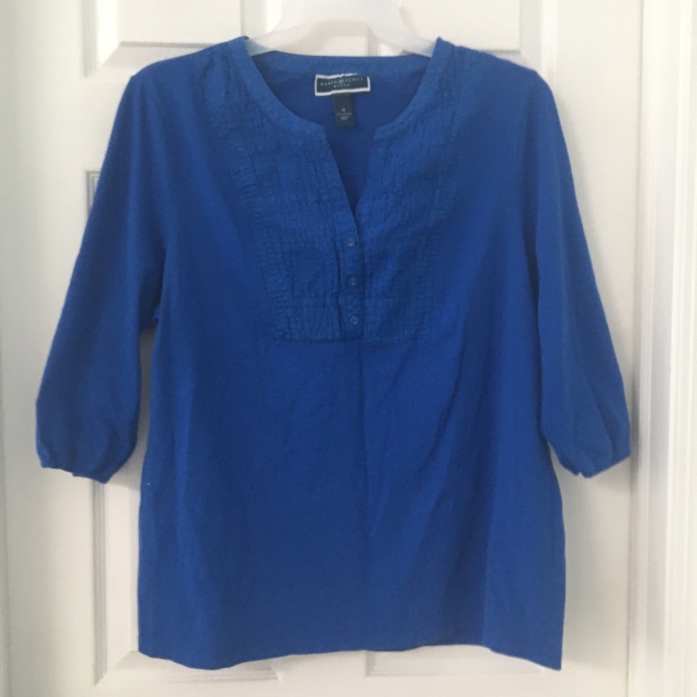 2/$15🦋 Karen Scott 3/4 length sleeve top.